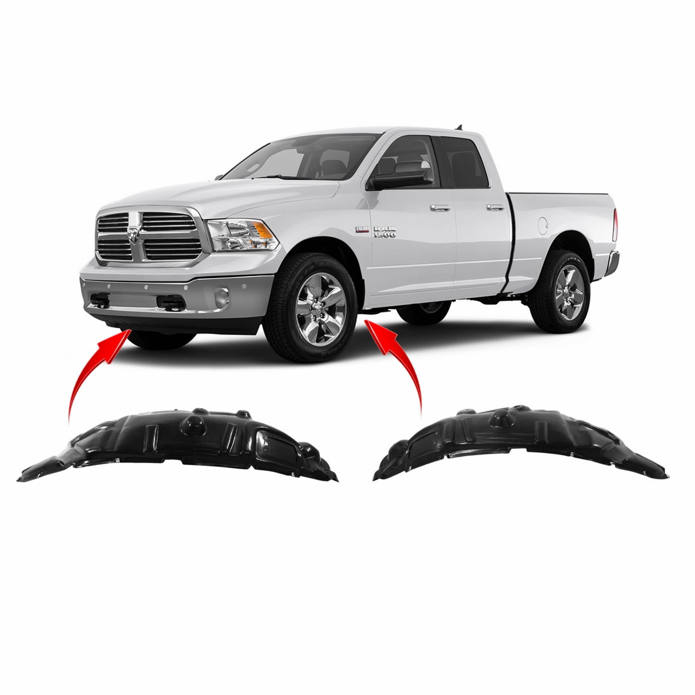 Front Passenger Side Fender Liner For 2009-2017 Chevrolet Traverse - GM1249208