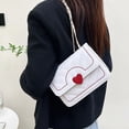 thumbnail image 4 of Nuevo bolso de moda con nicho bordado, línea de corazones, bolso pequeño con cadena colgada al hombro., 4 of 5
