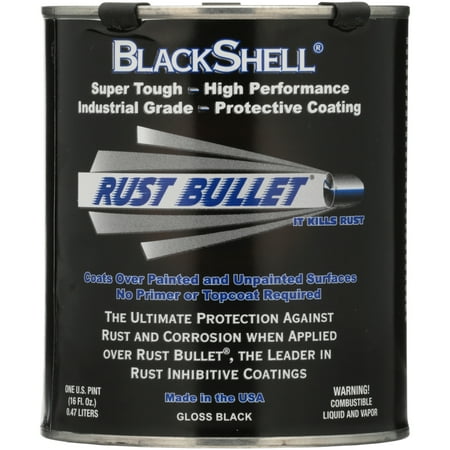 BlackShell® Rust Bullet® Gloss Black Liquid Protective Coating 16 fl. oz.