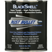 Rust Bullet BlackShell Gloss Black Protective Coating and Topcoat - Pint