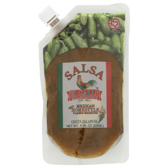 Salsa El Gallo Green Homestyle Salsa 11 oz (Pack of 6)