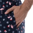 thumbnail image 3 of Pantalón de Pijama de Franela y Forro Polar para Hombre IZOD, Azul Marino/Flamenco, XX Grande, 3 of 5