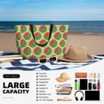 thumbnail image 5 of Wukai Summer Watermelon Print Zipper Bag,large Beach Tote Bag,Waterproof Sandproof Bag,Grocery and Picnic Tote Travel Bag, 5 of 5