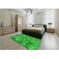 thumbnail image 5 of Ahgly Company Machine Washable Indoor Square Transitional Lime Green Area Rugs, 8' Square, 5 of 7