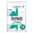 thumbnail image 3 of Schick Xtreme 2-Blade Sensitive Men's Disposable Razors, 12 Ct, With Vitamin E Strips, Non Slip Handle, 3 of 9