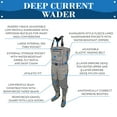 thumbnail image 2 of frogg toggs Deep Current Stocking Foot Waders Gray XL, 2 of 7