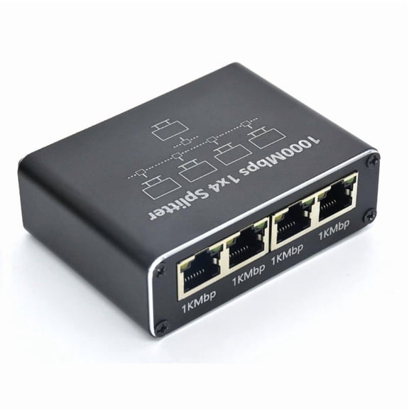 Gigabit 1000Mbps RJ45 Splitter 1 to 2 3 4 Ethernet Adapter Lan Connector Switch Coupler for PC Laptop TV Box Router