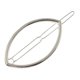 thumbnail image 4 of Pinza de horquilla delicada Hugo pasador de agarre deslizante ovalada Plata, 4 of 7