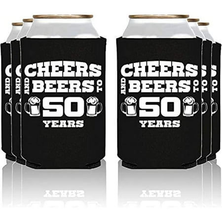 

Rehous Cheers And Beers To 50 Years Insulated Can Coolie Coolers (12 Blk 50 Years)