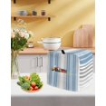 thumbnail image 5 of Blue Gray Stripes Stand Mixer Dust Cover with Storage Pocket & Handles,Contemporary Minimalist Abstract Lines Fits All Tilt Head & Bowl Lift Kitchen Appliance Cover Organizer Accessories,6-8 Quart, 5 of 6