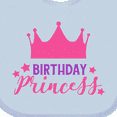 thumbnail image 4 of Inktastic Birthday Princess, Little Princess, Crown, Stars Girls Baby Bib, 4 of 4