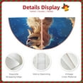thumbnail image 3 of Sikiie Starry Sky Cloud Dog Nativity Christmas Tree Skirt, Jesus Christian Winter Holiday Tree Mat Decoration(30-48IN), 3 of 6