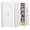 White-75''H-Blinds, variant on SteeLoong 75"H Kitchen Pantry Cabinet,Metal Storage Cabinet, with 2 Door and 4 Adjustable Shelves,White Cupboard for Livingroom,Pantry,Kitchen
