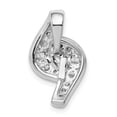 thumbnail image 3 of Sterling Silver Rhodium-plated Fancy CZ Slide QP5331, 3 of 4