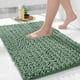 thumbnail image 1 of Alfombra de baño Yimobra Soft Shaggy Chenille, 80 x 50 cm, color verde, 1 of 9