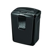 Angle View: Fellowes Powershred 49C 8-Sheet Cross-Cut Paper and Credit Card Shredder (4605801), Black