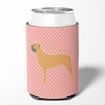 thumbnail image 2 of Caroline's Treasures BB3671CC Bullmastiff Checkerboard Pink Can or Bottle Hugger, Can Hugger, multicolor, 2 of 5