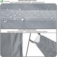 thumbnail image 4 of Triangle Shade Sail Waterproof UV Protection 95% Polyester Resistant and Breathable for Garden Terrace with Rope 2.4*2.4*2.4m（grey）, 4 of 5