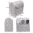 thumbnail image 5 of Pastel Lounger Chair Bag, Various Cosmetics and Beauty Product Sketches with Pink Hearts Pattern, High Capacity Storage with Handle Container, Lounger Size, Pale Grey and Multicolor, by Ambesonne, 5 of 5