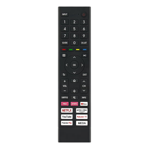 New ERF3A80 IR Replace Remote Control Fits for Hisense TV 50A6GTUK 55A6GTUK 43A6G 50A6G 55A6G 60A6G, 43A63HTUK 43A6BG 43A6BGTUK 43A6CG 43A6CGTUK