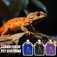 thumbnail image 4 of Kingtowag Long Haired Dragon Reptile Hoodie Suit Purple, Warm Fleece Sweater Leopard Gecko Costume, Handmade Fleece Sweater Set for Bearded Dragon & Leopard Gecko, 4 of 9