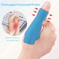 thumbnail image 6 of 4 Sheets Elastic Kinesiology Tape Thumb Support Precut Thumb Pain Relief Arthritis Tendonitis Fixed Support Anti Friction Bandage, 6 of 7