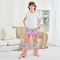 thumbnail image 6 of Heart Pattern Pajama Pants Soft Lightweight Lounge Pants Bottoms Sleep Pants Warm Comfy, 6 of 9