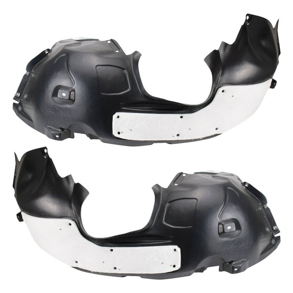 TRQ Front Inner Fender Liner Set Compatible with 2014-2018 Ford Transit Connect BDA37121