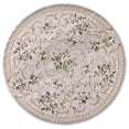 thumbnail image 1 of HomeRoots 352679 7 ft. 10 in. Round Polypropylene Light Grey Area Rug, 1 of 2