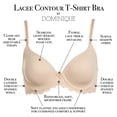 thumbnail image 5 of Dominique Lacee Everyday Contour Lace T-Shirt Bra #3501 – Seamless Molded Foam Cups with Lace Band (Lace Wings & Detailing), 5 of 5