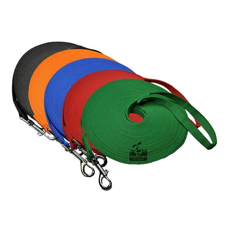 Dog Puppy Obedience Recall Training Agility Lead Leash (Green, 50 ft)