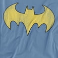 thumbnail image 2 of DC Batgirl Logo Distressed Women's T Shirt, Carolina Blue, X-Large, 2 of 6