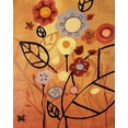 thumbnail image 2 of Wescoat, Natasha 12x14 White Modern Wood Framed Museum Art Print Titled - Floral Sonnet, 2 of 4