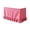 Pink #29, variant on Gingham Table Skirt Hook and Loop,Checkered Teacher Desk Skirts Ruffled Plaid Table Decor for Classroom Weddings Party Black