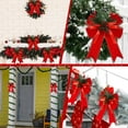 thumbnail image 6 of Dalrosia 6PCS Christmas Bows with Pine Cones Pine Needles Xmas Buffalo Plaid Bows Black White Plaid Ribbon Christmas Tree Wreath Decoration for Xmas Parties Indoor Outdoor Crafts DIY Decor, 6 of 6