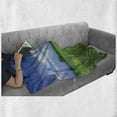 thumbnail image 6 of Golf Soft Flannel Fleece Throw Blanket, Professional Golf Ball on Tee on the Grass in Sunny Day Outdoor Sports, Cozy Plush for Indoor and Outdoor Use, 50" x 70", Violet Blue Green White, by Ambesonne, 6 of 6