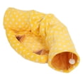 thumbnail image 3 of Cat Foldable Tunnel Bed, Stable Washable Yellow Dot Pattern Removable Cat Tunnel Bed  for Indoor for Rabbits for Puppies, 3 of 7