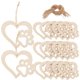 thumbnail image 3 of Wood Crafts For Diy Wooden Heart Embellishments Craft Enthusiasts Light Yellow 10.00X8.80X0.20CM Diy Craft 30Pcs, 3 of 4