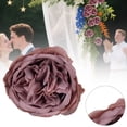 thumbnail image 2 of Austin Rose Artificial Flower Head, Burgundy Rose for DIY Wedding Bouquets, Table Decorations, Wreaths, and Household Arrangements (1pc), 2 of 7
