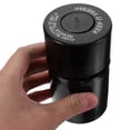 Black Airtight Vacuum Sealed Storage Jar Container for Spices, Tea ...