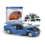 Metallic Blue Peugeot 406 1:18 Scale Die Cast Model Kit