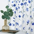 thumbnail image 5 of Farmhouse Watercolor Floral Tier Curtain, Rod Pocket Flower Leaf Design Treatment Short Curtain, 5 of 7