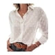 thumbnail image 1 of SAYOO - Blusa de lunares para mujer, manga larga, con botones, para verano, malla transparente SAYOO S M L XL XXL, 1 of 8