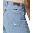 thumbnail image 4 of Wrangler Womens Ripped Denim Shorts Light Wash 4, 4 of 5