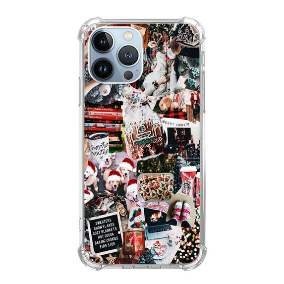 Christmas Aesthetic Case Compatible with iPhone 11 pro,Unique Art Design TPU Shock-proof Full Cover