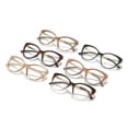 thumbnail image 1 of Gafas retro de ojo de gato con protección contra la luz azul, gafas de metal que cambian de color, gafas de cara simple a la moda que se pueden equipar con marco de gafas de ojo de gato para miopía, 1 of 5