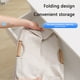 thumbnail image 4 of Cesto de ropa plegable | Cesto portátil estrecho para ropa sucia y sábanas | Cesto de tela plegable para el hogar, el dormitorio y el baño | Tela de saco beige, 4 of 8