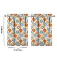 thumbnail image 4 of Fall Kitchen Curtains 36 Inch Short - 2 Panel Set, Autumn Harvest Print, Rod Pocket Window Treatment for Thanksgiving, Farmhouse, Cafe, Living Room - Machine Washable, 4 of 4