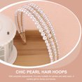thumbnail image 3 of Shisuyan Three-deck Design Pearl Headband Golden 1Set 6.09X6.09X1.18in, 3 of 8