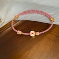 thumbnail image 4 of 1PC Dragon Boat Festival Bracelet Five Color Rope Gourd Pendant Enamel Flower Handmade Braided Lucky Charm Jewelry, 4 of 6